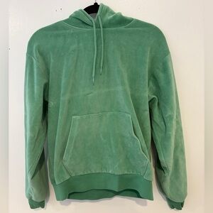 Aritzia TNA Green Velour sweatshirt